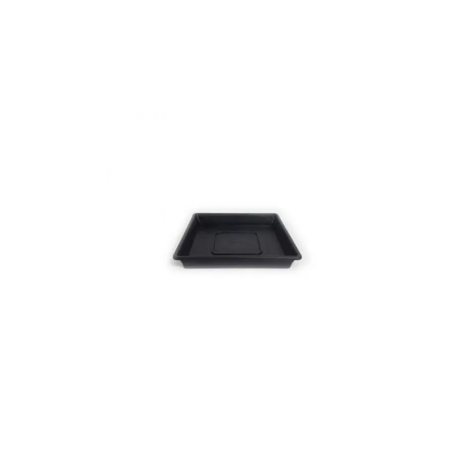 Plato Cuadrado Negro Para Macetas de 5 a 7 Litros 1