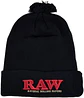 Raw Pompom Hat Black - Miniatura 3
