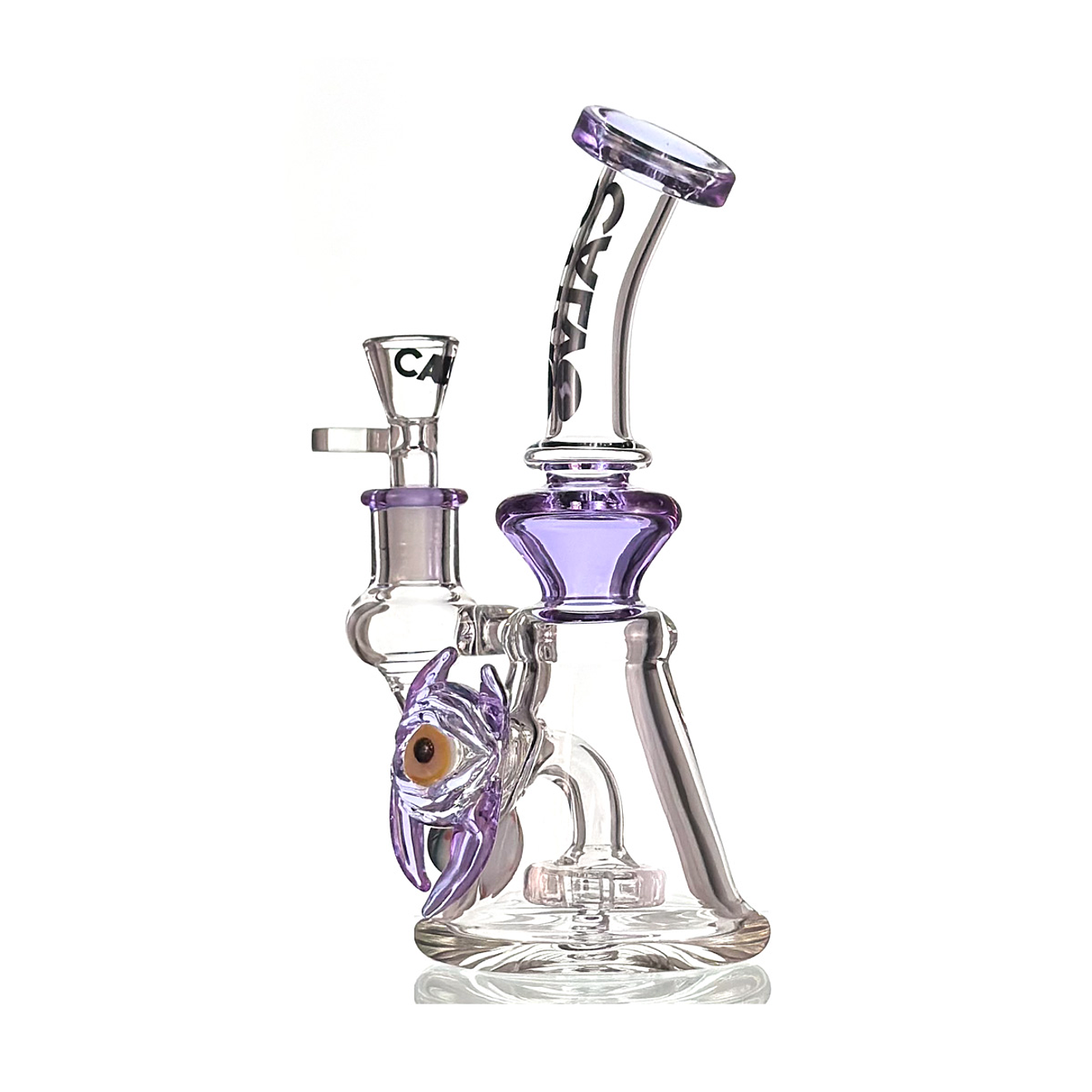 Calvo Glass Bong Double Eye Rig 20cm 2