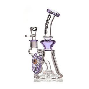 Calvo Glass Bong Double Eye Rig 20cm