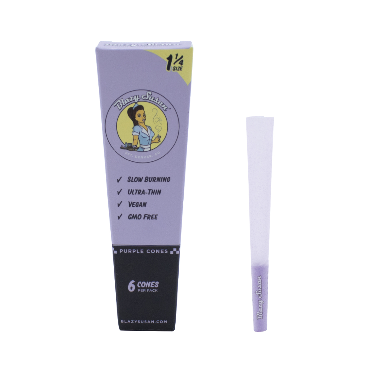 Blazy Susan Conos Pre-enrolados Purple 1 1/4 6 uds.