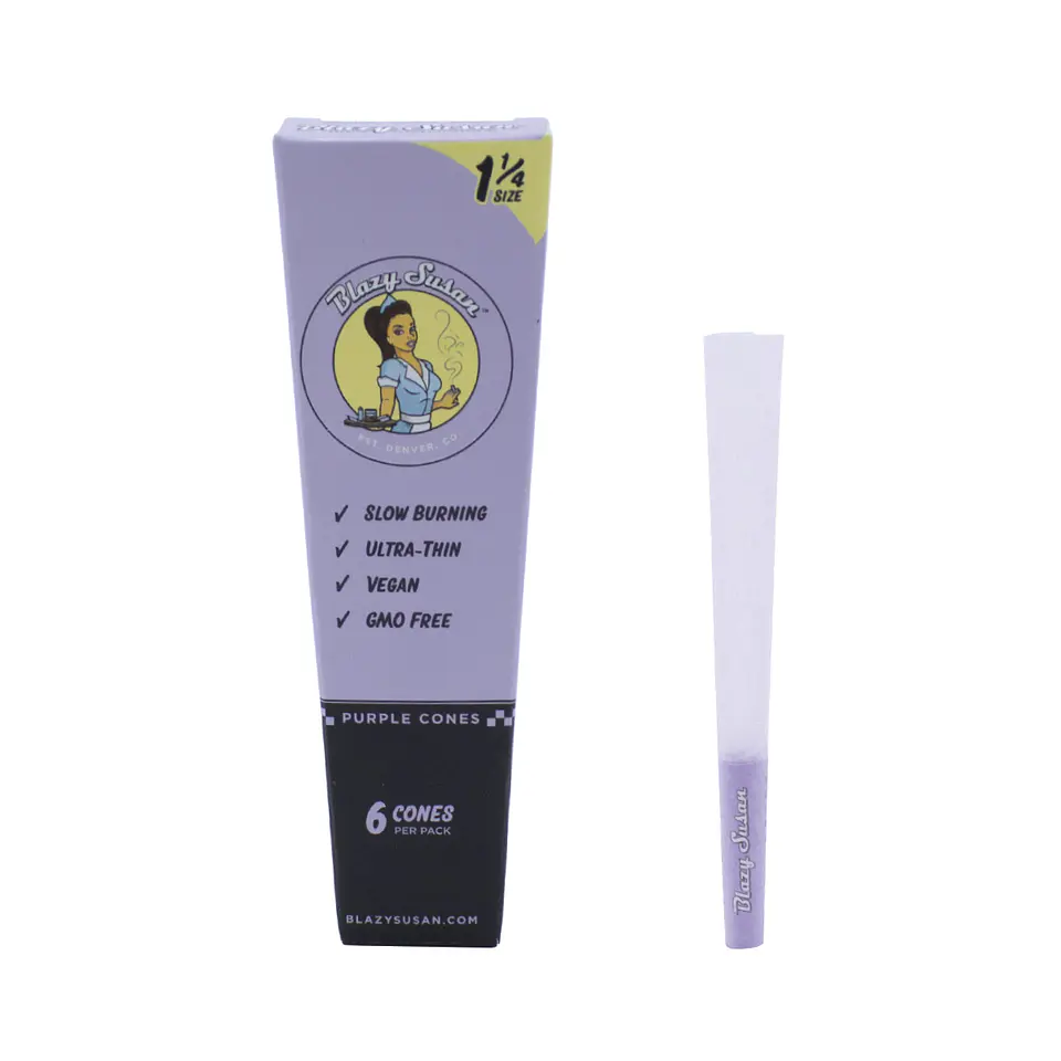 Blazy Susan Conos Pre-enrolados Purple 1 1/4 6 uds. 1