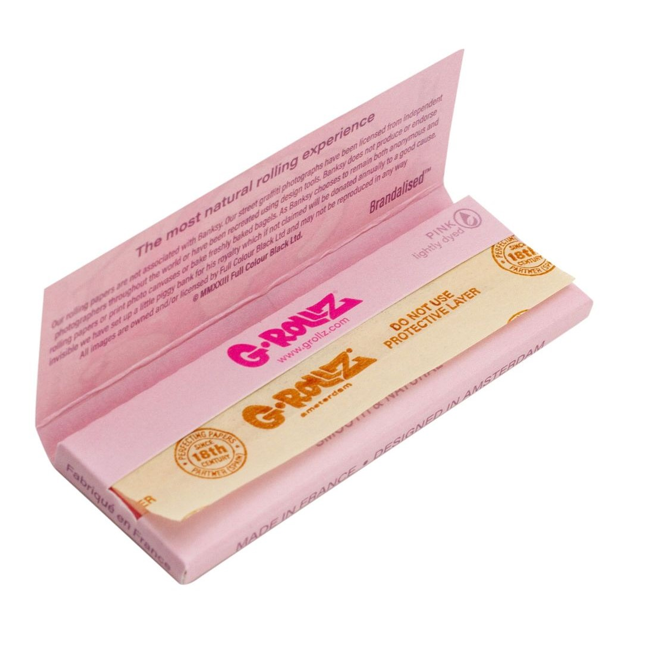 G-Rollz Papelillos Lightly Dyed Pink 1 1/4 3