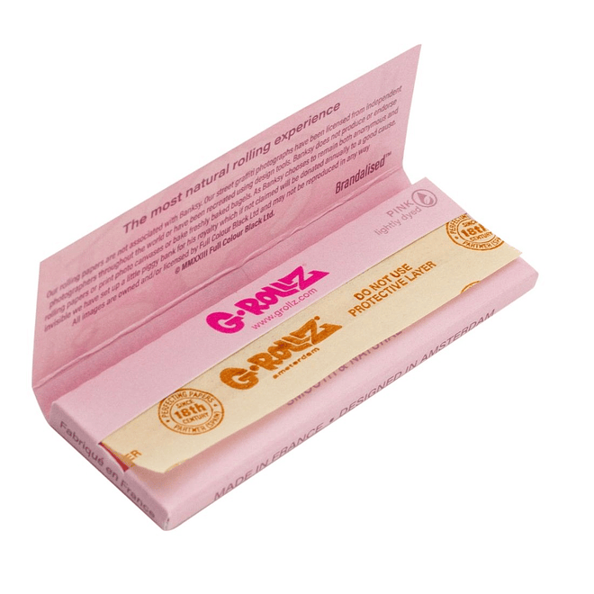 G-Rollz Papelillos Lightly Dyed Pink 1 1/4 3