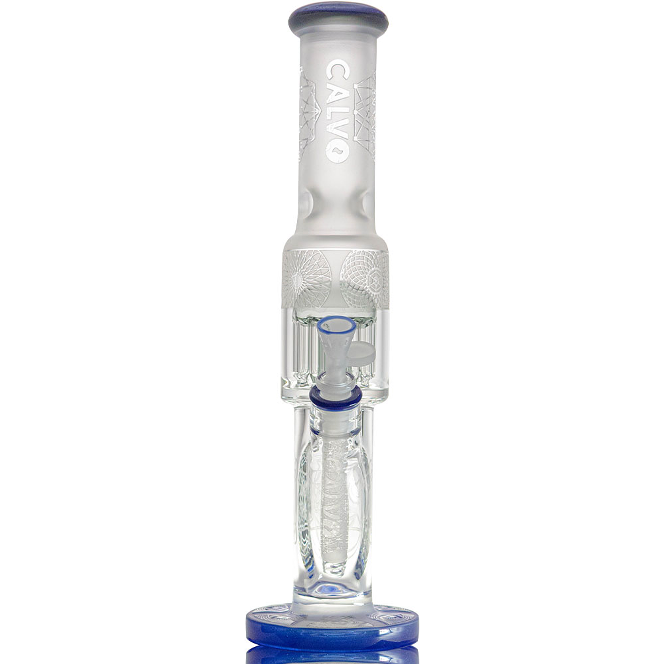 Calvo Glass Bong Sandblasted Straight Tube 40cm 2