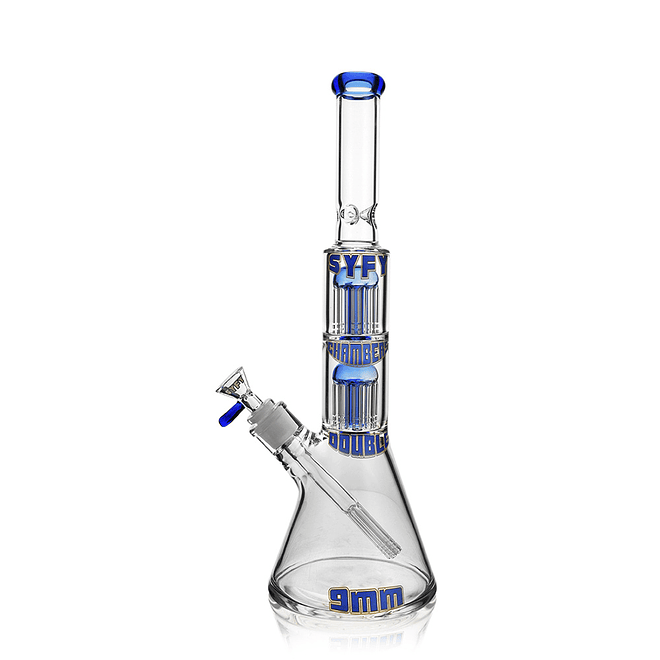 SYFY Bong Beaker Doble Tree Perc 38cm 3