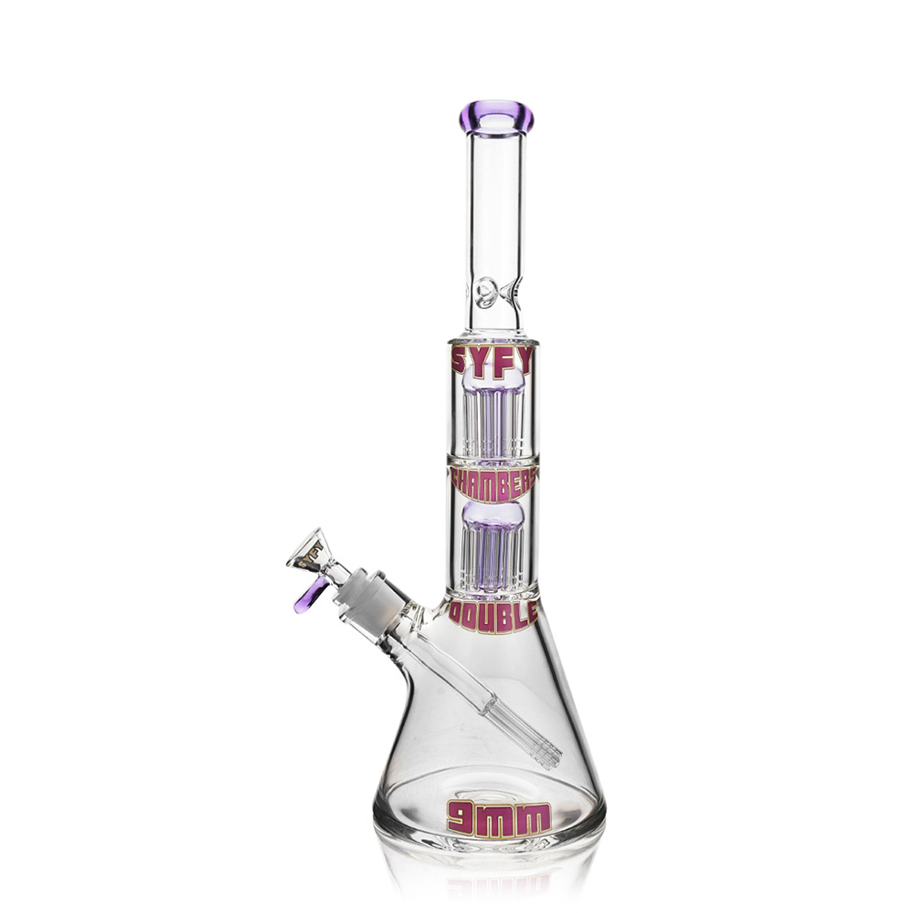 SYFY Bong Beaker Doble Tree Perc 38cm 1