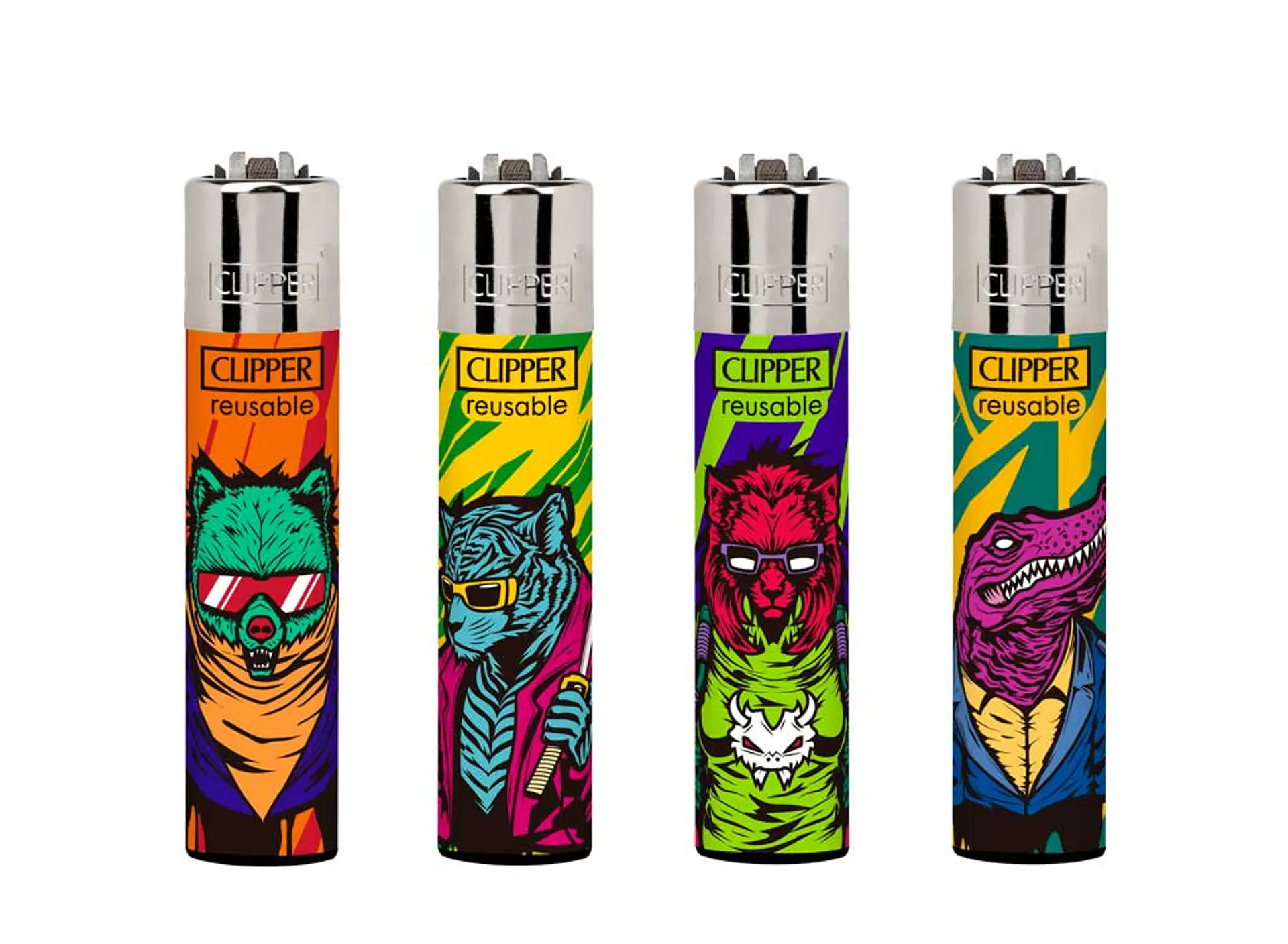 Encendedor Clipper CyberPunk Animals 1