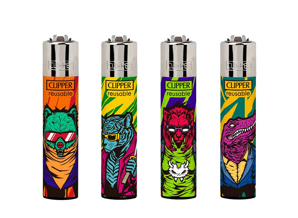 Encendedor Clipper CyberPunk Animals 1