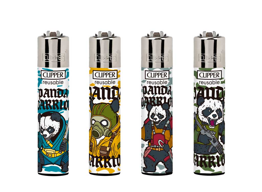 Encendedor Clipper Panda Warriors