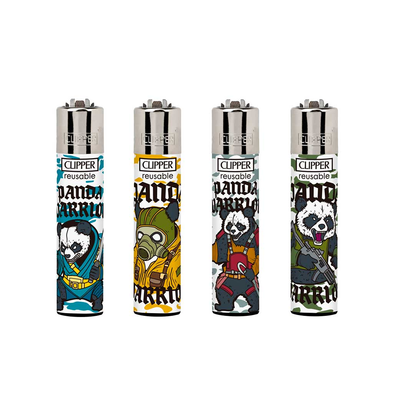 Encendedor Clipper Panda Warriors 1