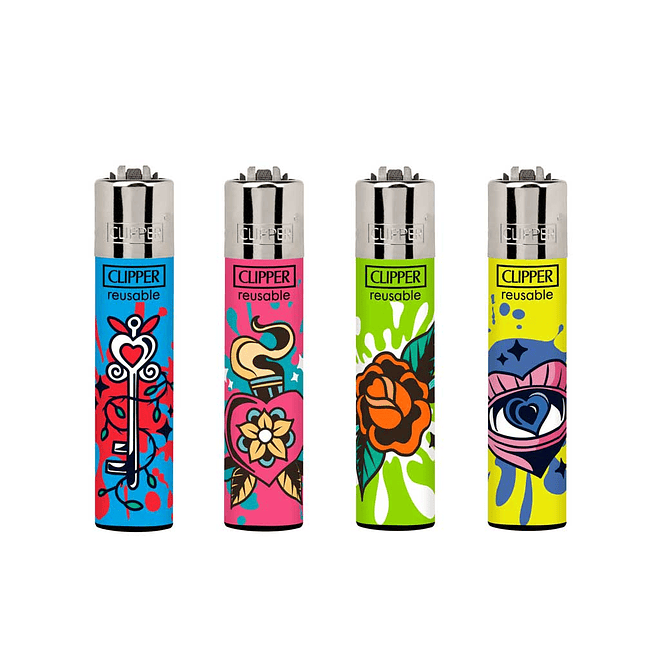 Encendedor Clipper Simple Tattos 1