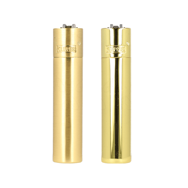 Encendedor Clipper Metálico Gold 2