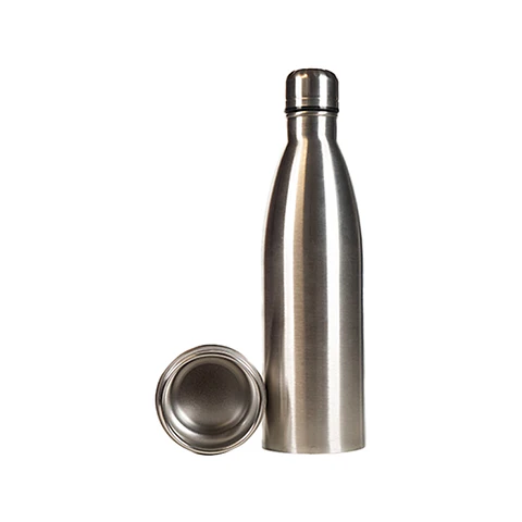 Botella Plateada Con Doble Fondo - OZeta Home