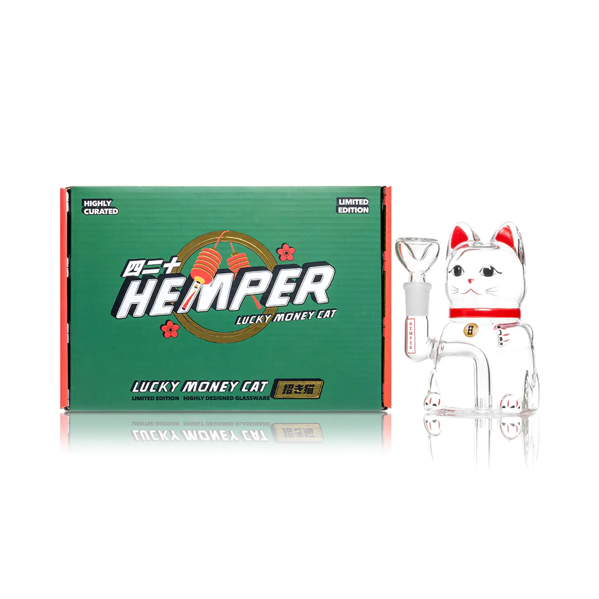 Hemper Bong Lucky Money Cat 13cm 2