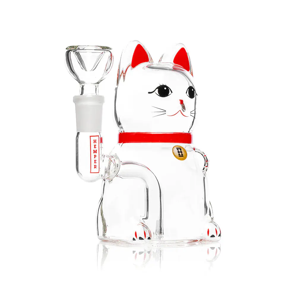 Hemper Bong Lucky Money Cat 13cm 5