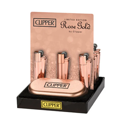 Encendedor Clipper Metálico Rose Gold