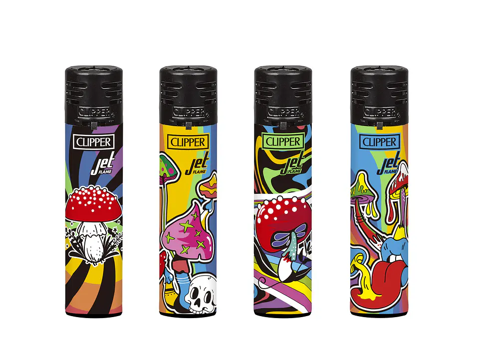 Encendedor Clipper Jet Flame Rainbow Mush 1