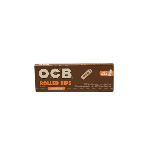 OCB Virgin Rolled Tips – Boquillas Preenrroladas