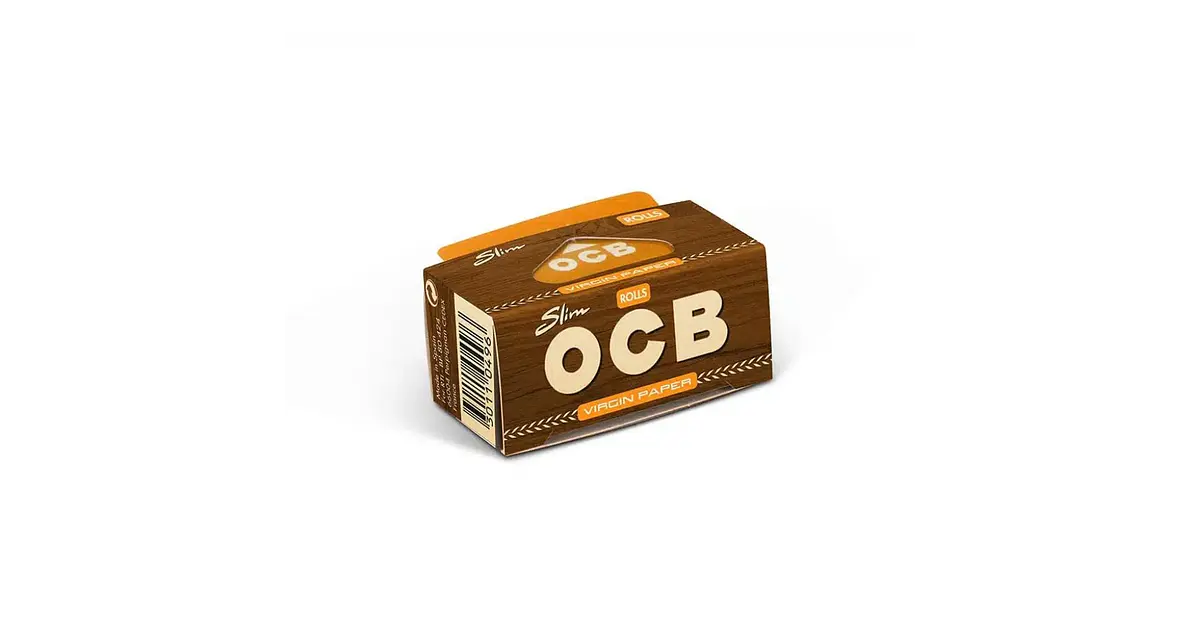 OCB Virgin Slim Rolls – Papel natural en rollo slim 4mts