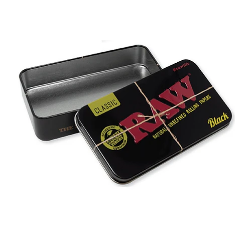 RAW Cajita Metálica Black Mediana