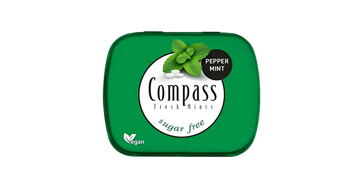 Mentitas Compass Peppermint sin azúcar | Menta