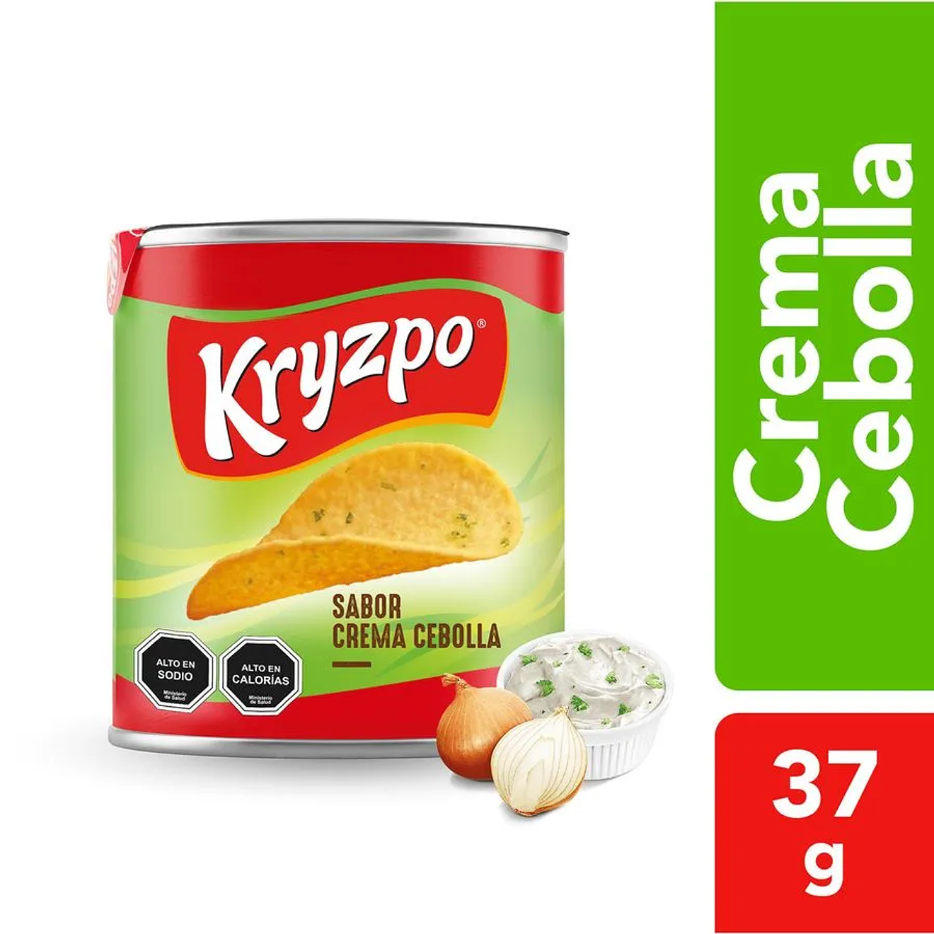 Papas Fritas Kryzpo Sabor Crema Cebolla 37g 2
