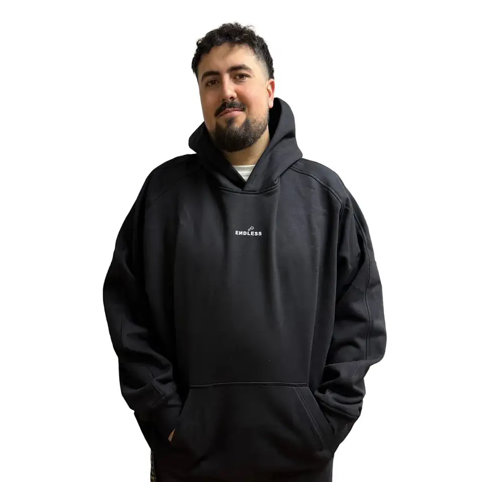 Polerón Hoodie Negro Alien En El Viaje - Fumetas x Endless 2