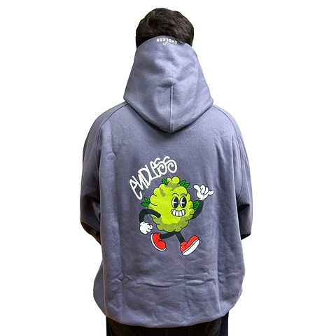 Polerón Hoodie Gris Cogollito Chill - Fumetas x Endless
