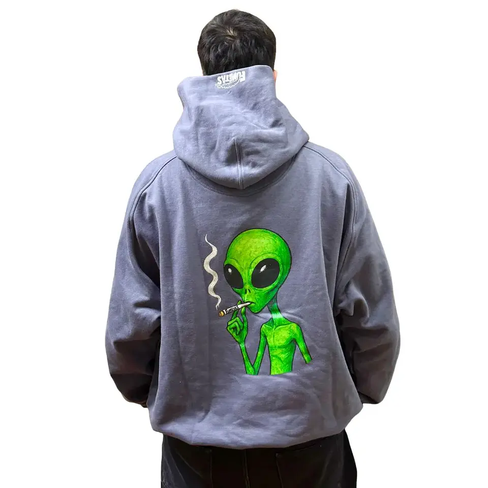 Polerón Hoodie Gris Alien En El Viaje - Fumetas x Endless 3