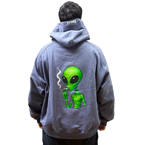 Polerón Hoodie Gris Alien En El Viaje - Fumetas x Endless