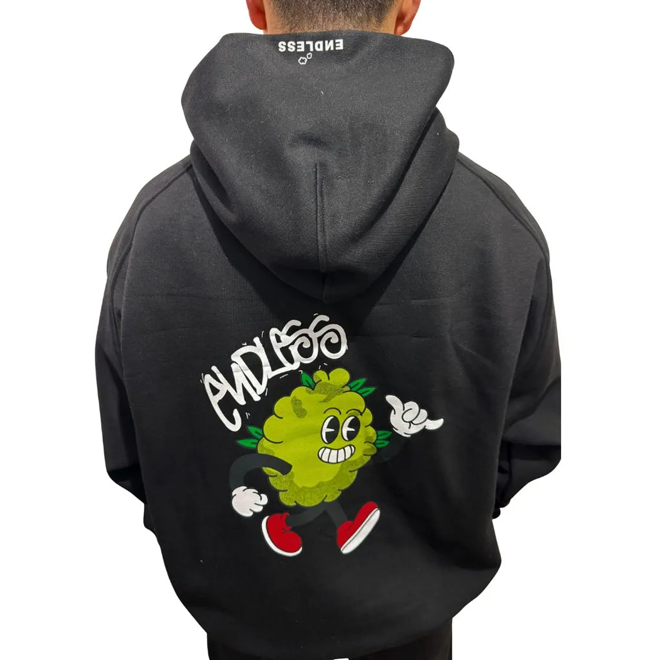 Polerón Hoodie Negro Cogollito Chill - Fumetas x Endless 1