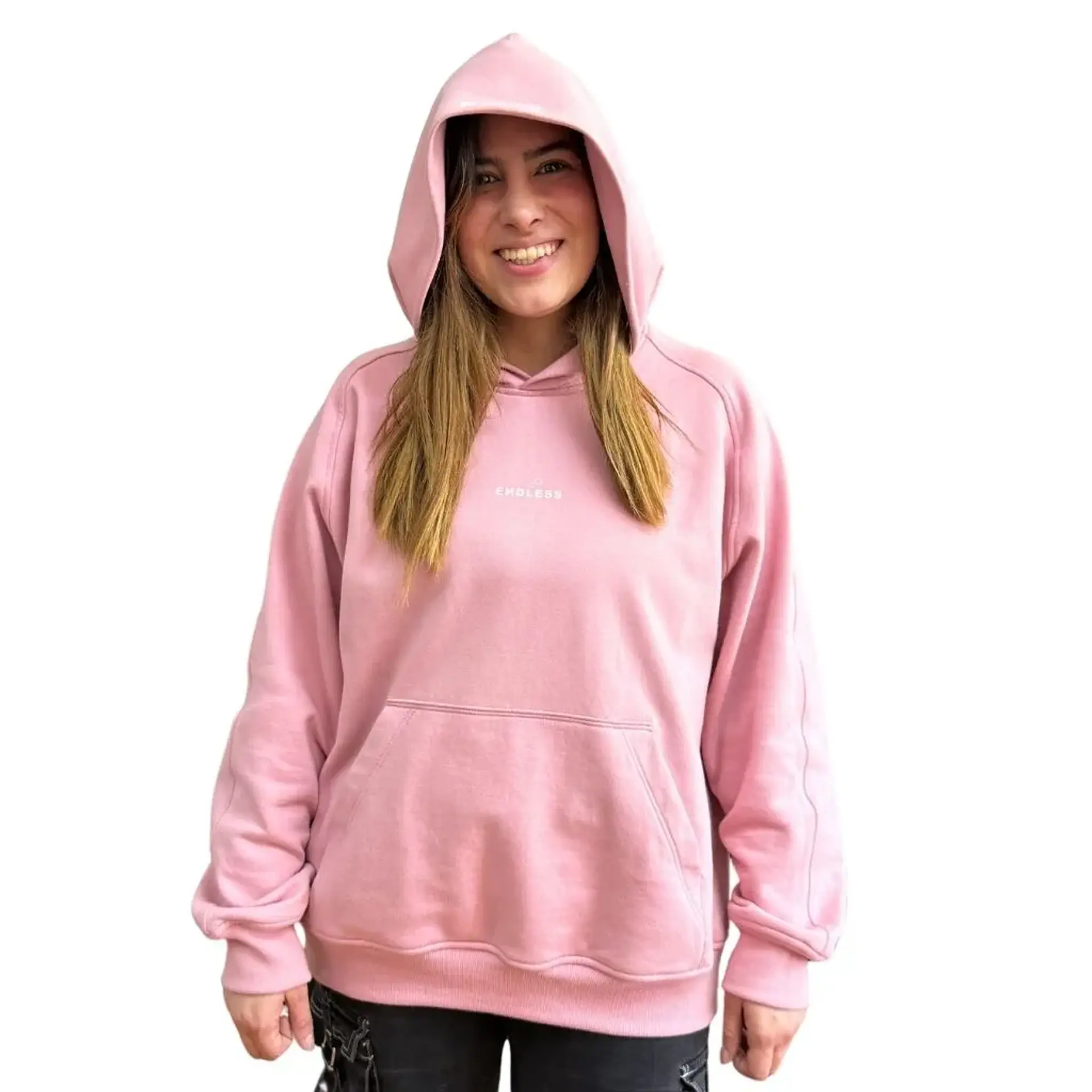 Polerón Hoodie Rosado Alien En El Viaje - Fumetas x Endless 3
