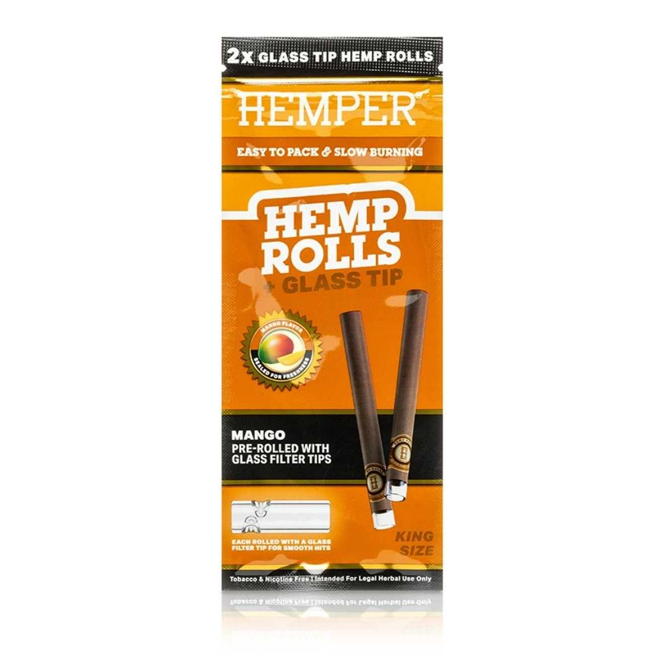Hemper Hemp Rolls + Glass Tips King Size - Sabores 5