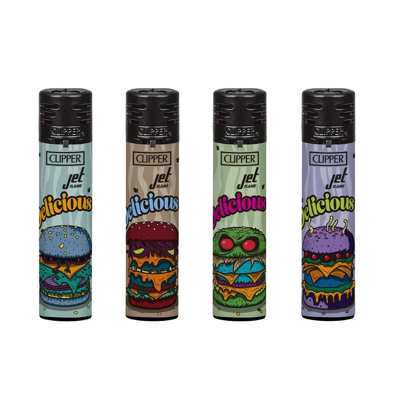 Encendedor Clipper Jet Flame Rotten Burgers 1