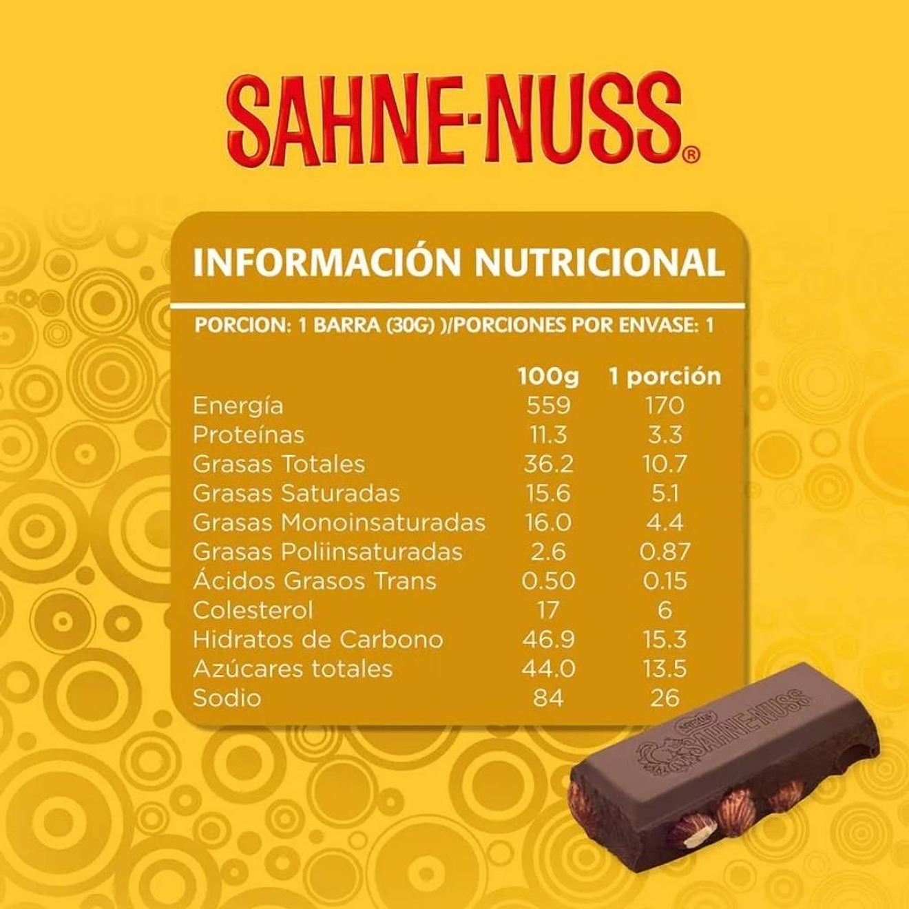 Chocolate Sahne-Nuss 30 g con Almendras Enteras 2