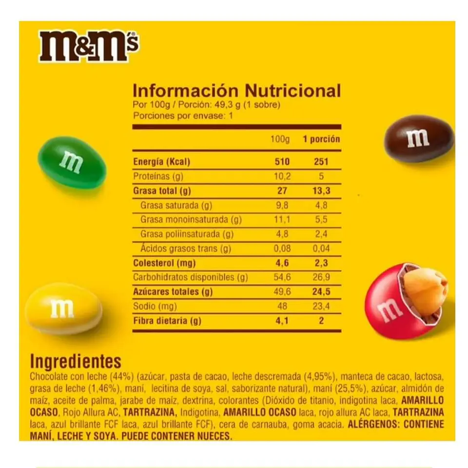M&M’s Peanut 49.3 g 2