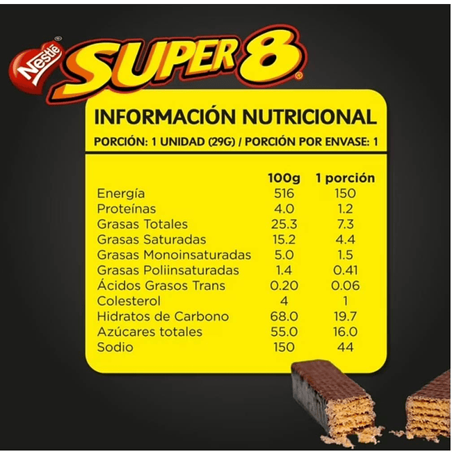 Super 8 Oblea bañada 29 g 2