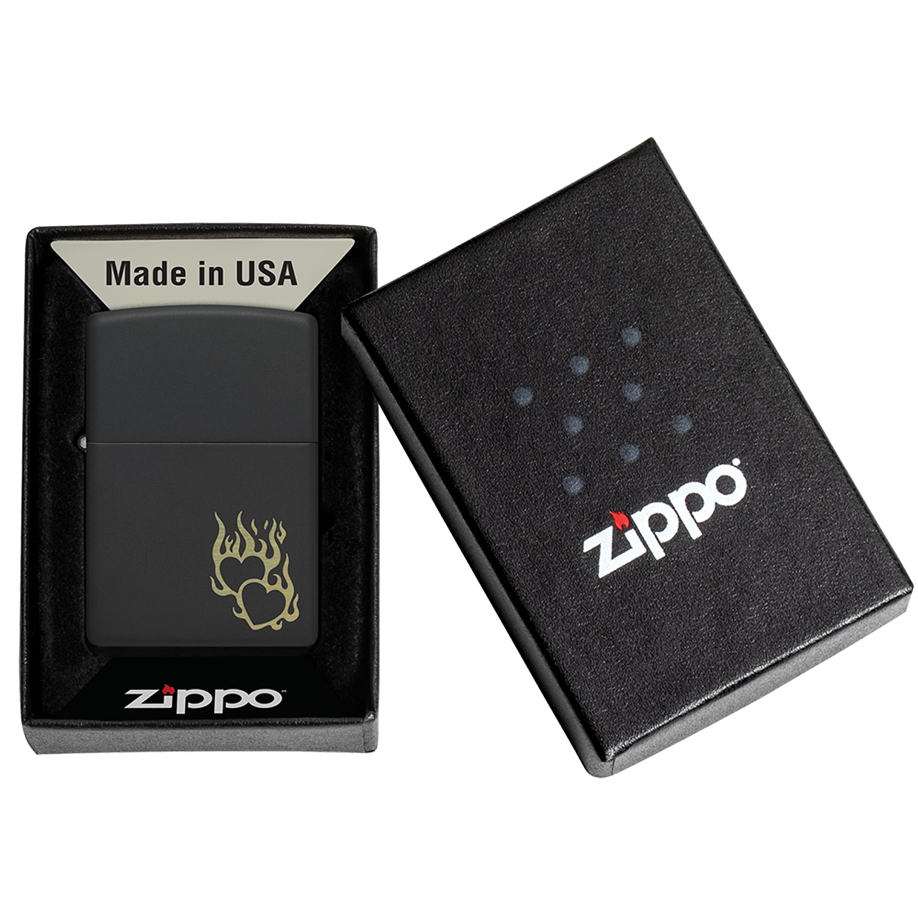 Encendedor Zippo Fire Heart Design 3