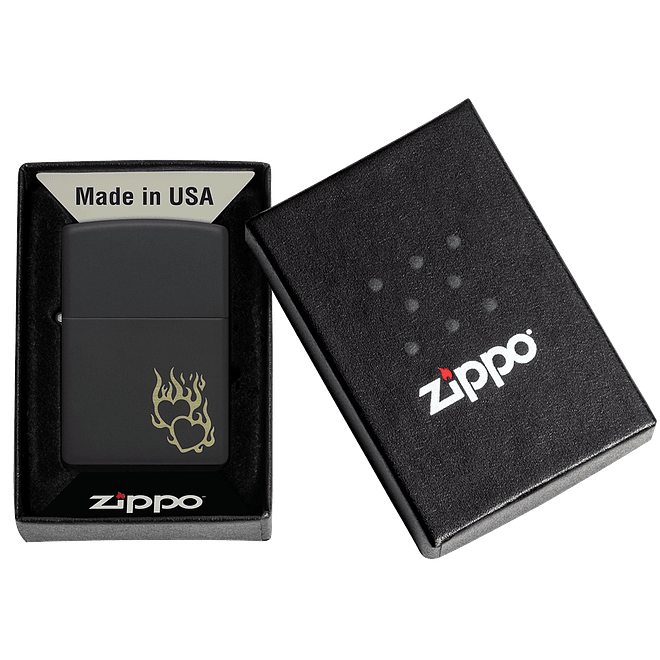 Encendedor Zippo Fire Heart Design 3