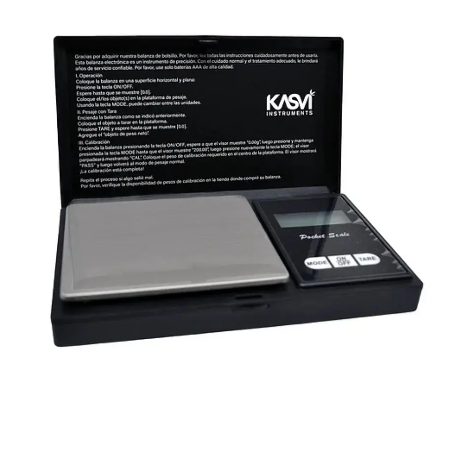 Kasvi Gramera Digital Mini Profesional 200g – Precisión 0,01g 1