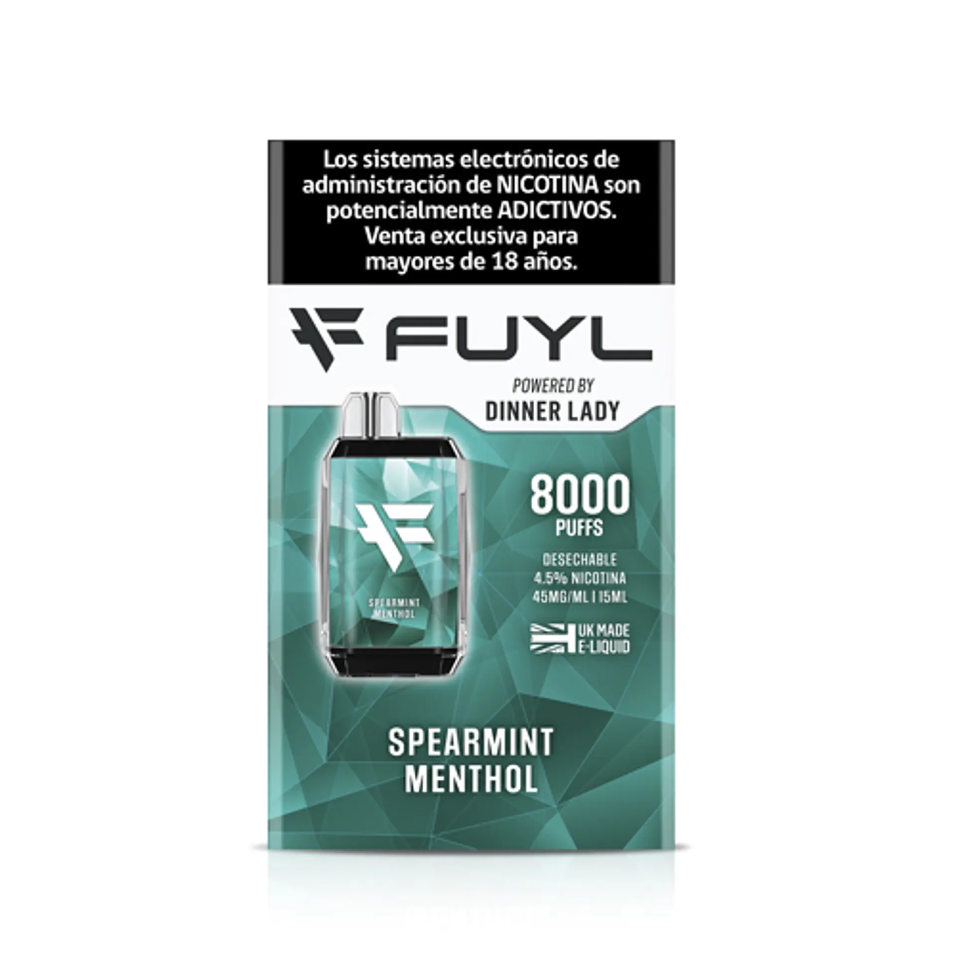 Dinner Lady Fuyl Vaporizador 4.5% 8000 Puffs 5