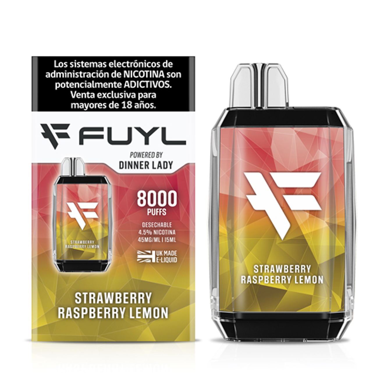 Dinner Lady Fuyl Vaporizador 4.5% 8000 Puffs 10