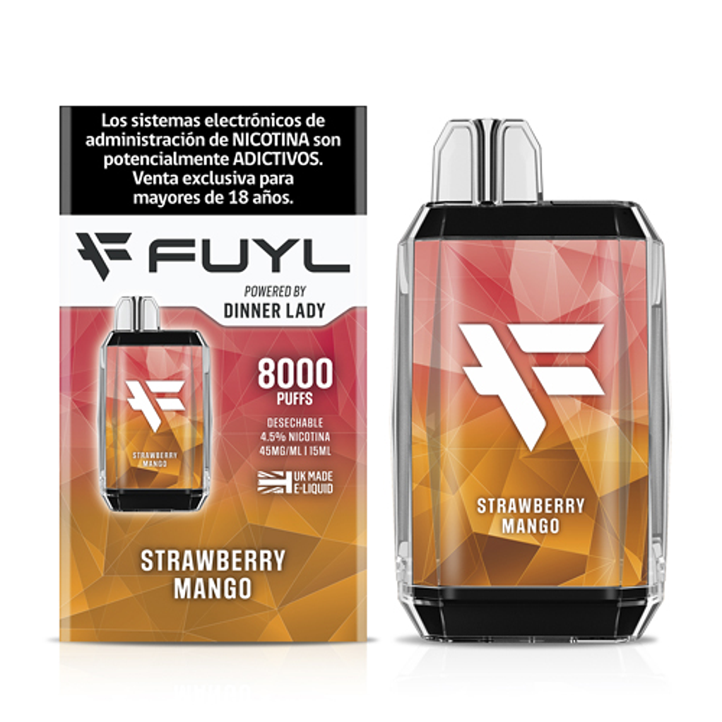 Dinner Lady Fuyl Vaporizador 4.5% 8000 Puffs 12
