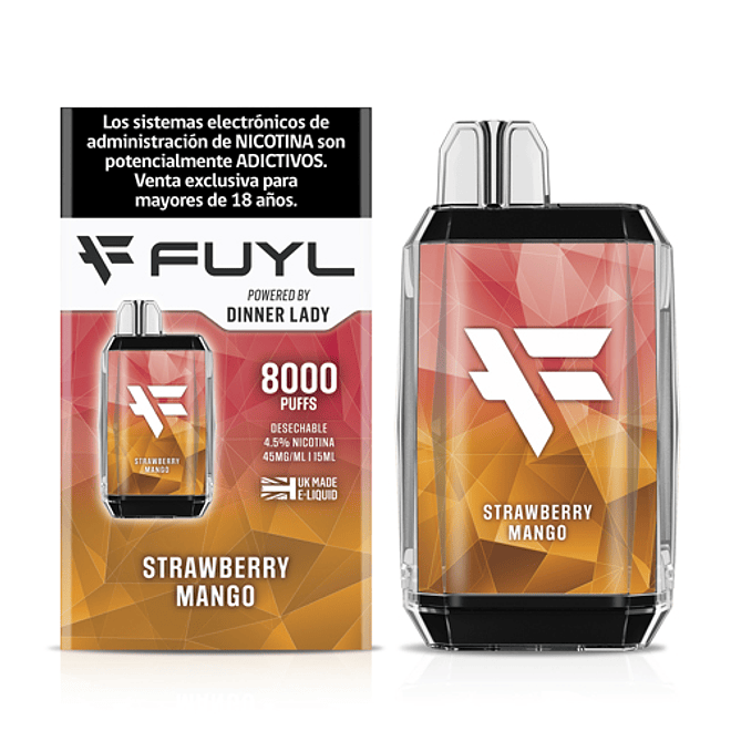 Dinner Lady Fuyl Vaporizador 4.5% 8000 Puffs 12