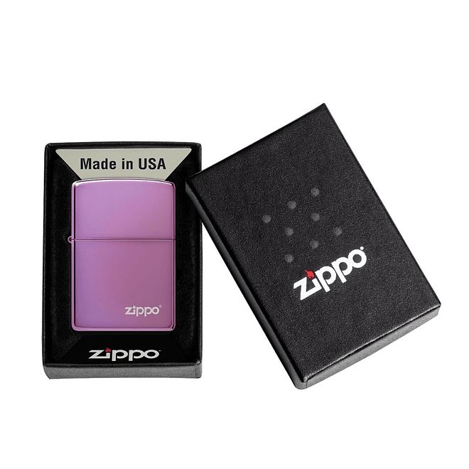 Encendedor Zippo Classic High Polish Purple 3