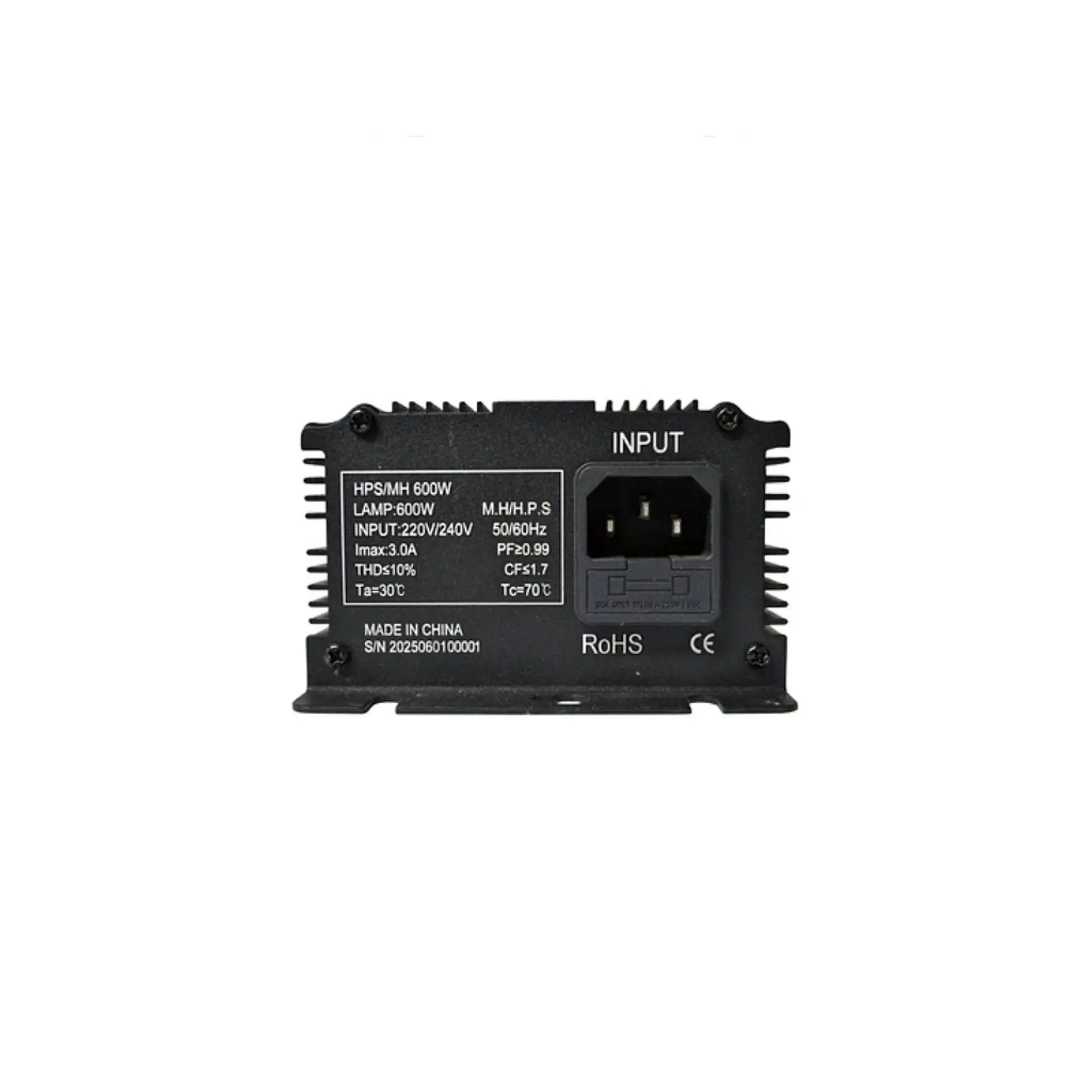 Kasvi Balastro Digital 600w HPS y MH 3