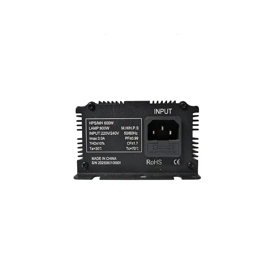 Kasvi Balastro Digital 600w HPS y MH 3