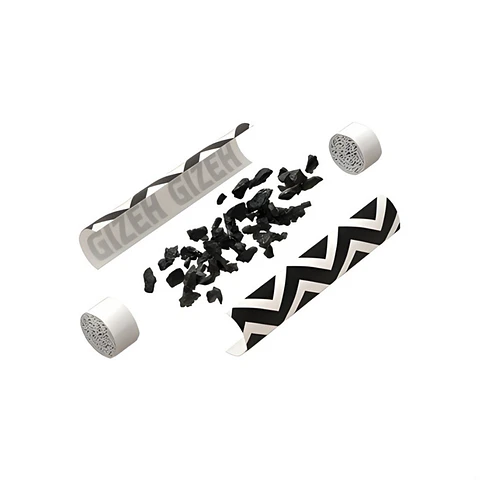 Boquillas Gizeh Carbon Activado Procell Black 6 mm