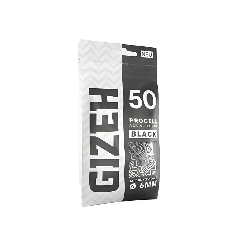 Boquillas Gizeh Carbon Activado Procell Black 6 mm 3